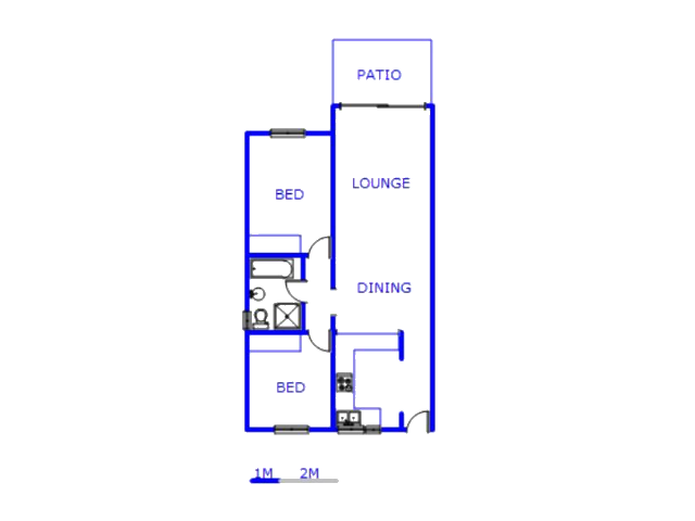 Floor plan of the property in Paulshof