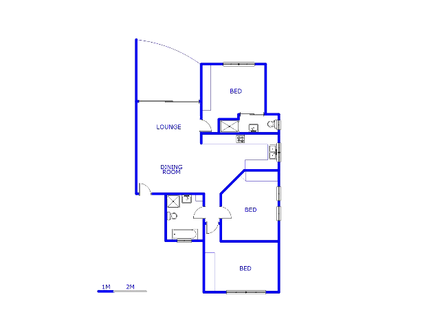 Floor plan of the property in Jukskei View