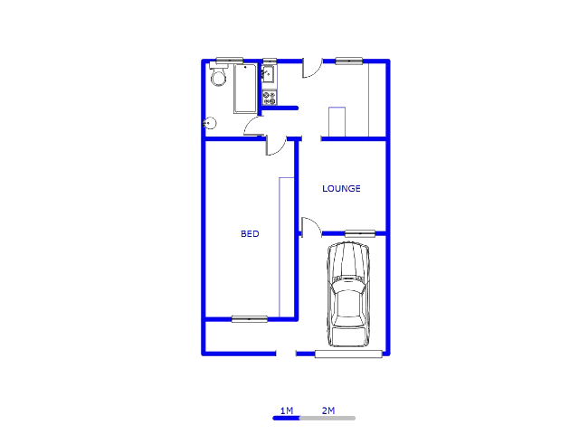 Floor plan of the property in Lenasia