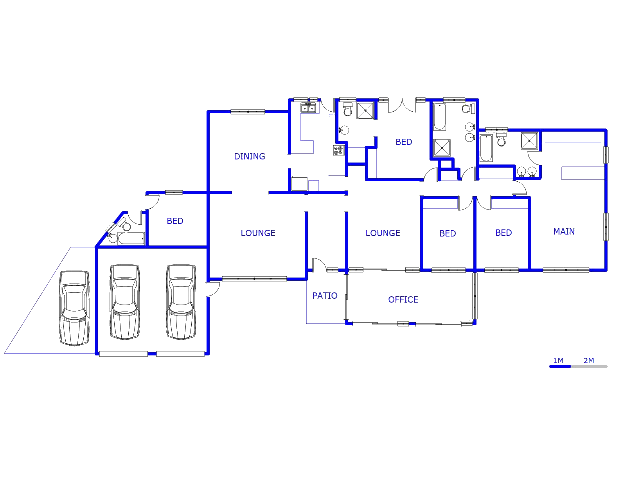 Floor plan of the property in Randpark Ridge