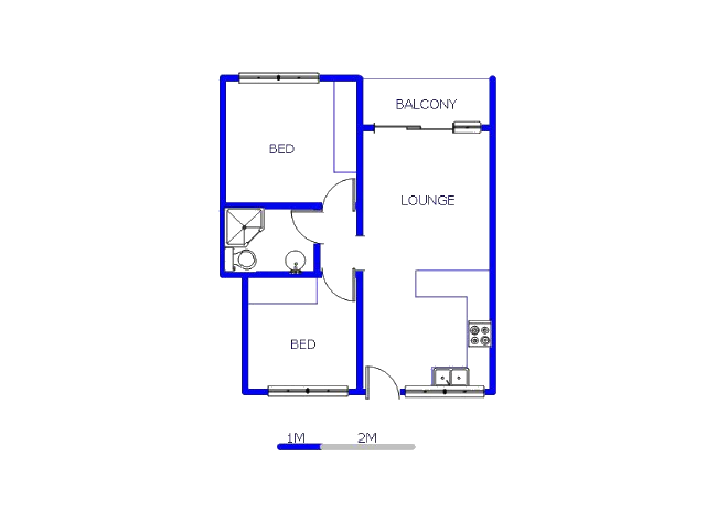 Floor plan of the property in Lilianton