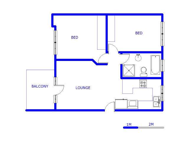 1st Floor - 66m2 of property for sale in Broadacres