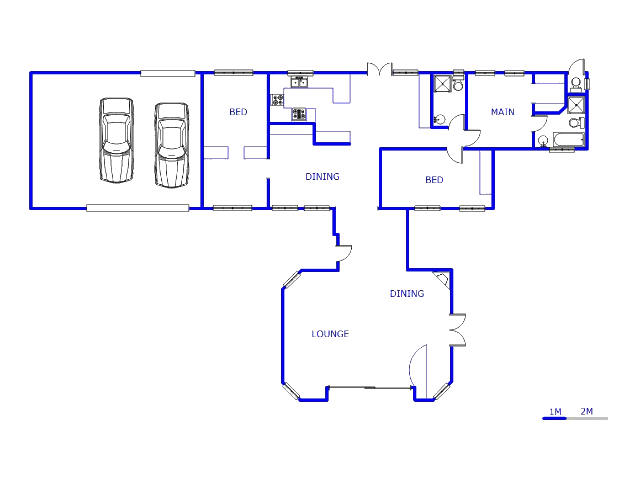 Floor plan of the property in Oberholzer