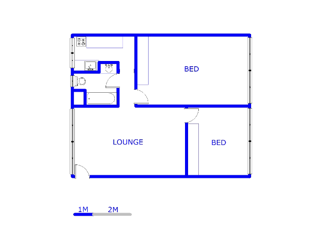 Floor plan of the property in Muckleneuk