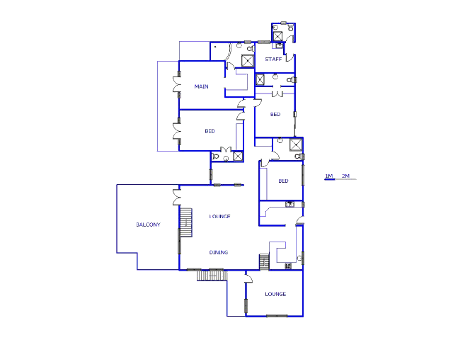 Floor plan of the property in Dawncliffe