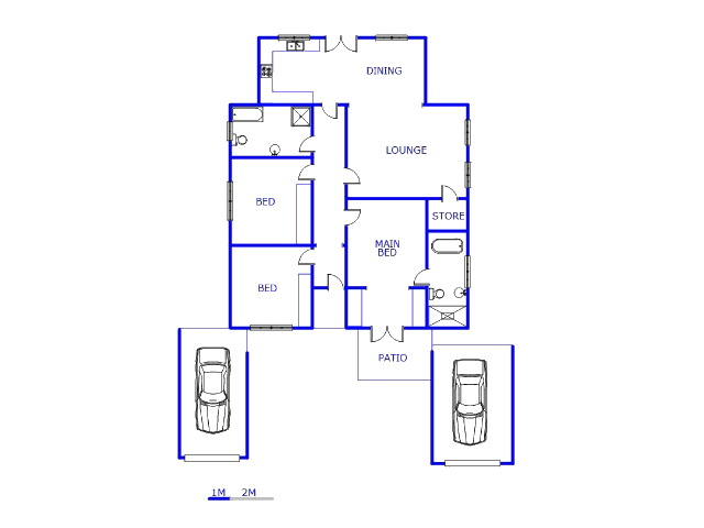 Floor plan of the property in Orange Grove