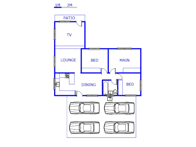 Floor plan of the property in Woodlands - PMB