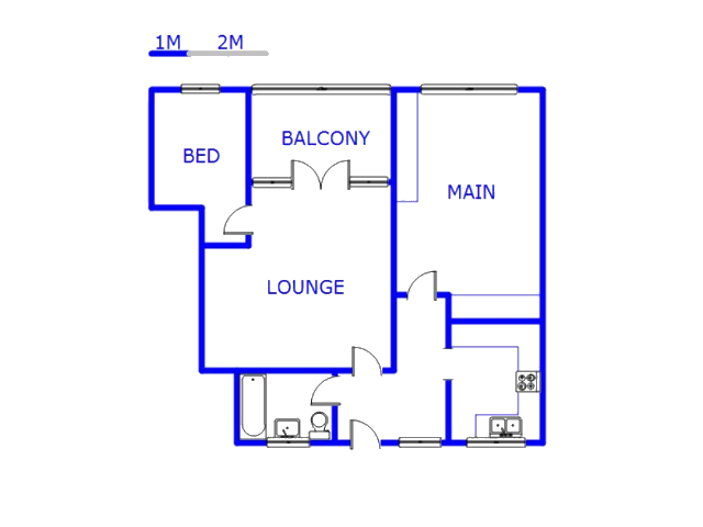 Floor plan of the property in Scottsville PMB