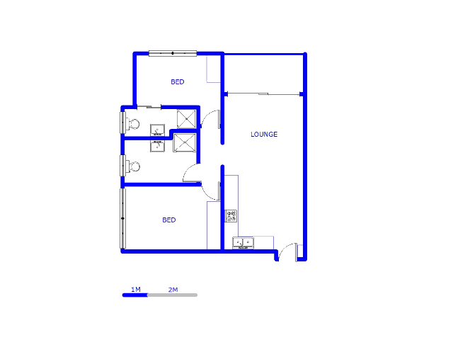 Floor plan of the property in Zwartkoppies