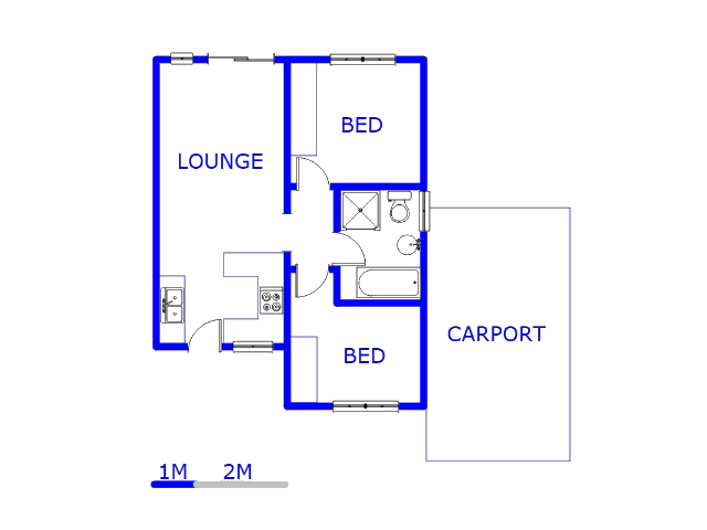 Floor plan of the property in Georginia