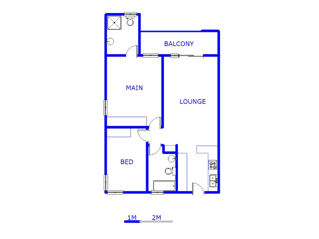 Floor plan of the property in Kempton Park