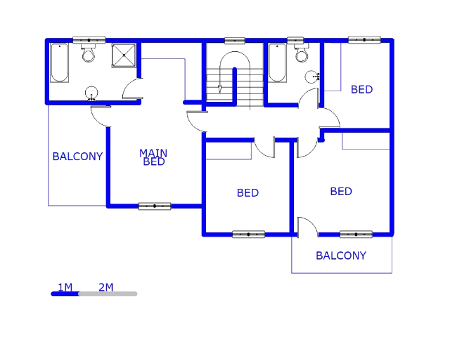 1st Floor - 92m2 of property for sale in Blue Hills