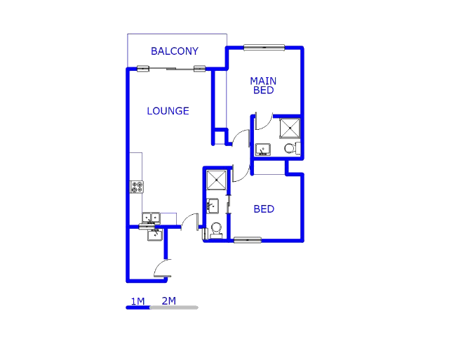 Floor plan of the property in Umhlanga Rocks