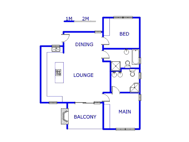 Floor plan of the property in Westlake View