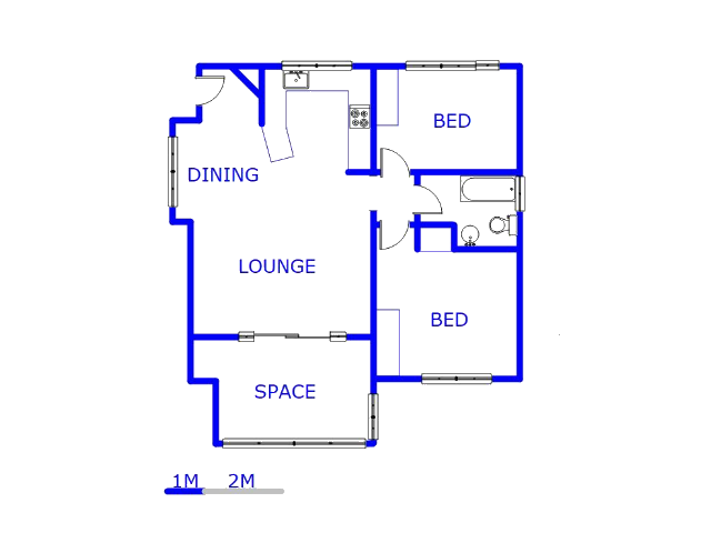 Floor plan of the property in Discovery