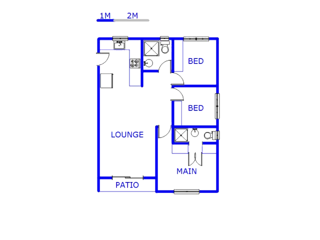 Floor plan of the property in Clare Hills