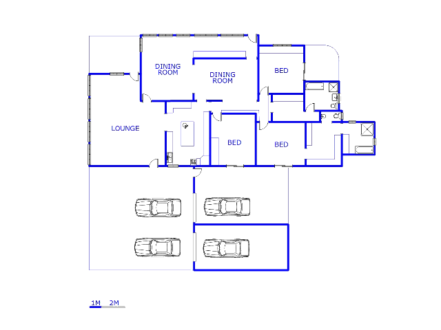 Floor plan of the property in Daspoort