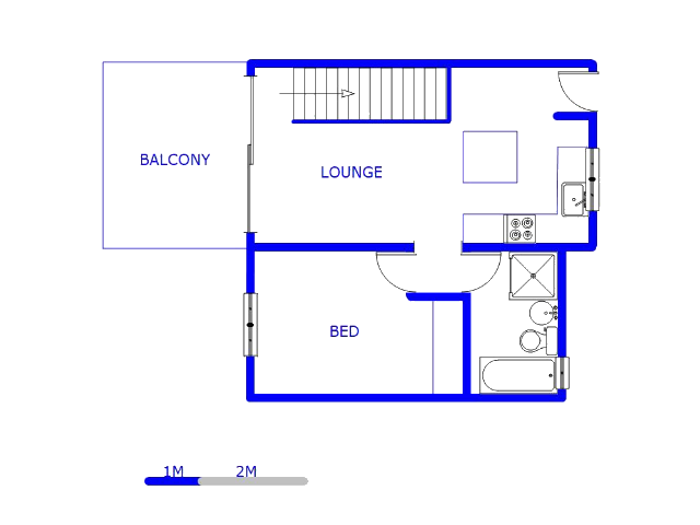 Floor plan of the property in Douglasdale