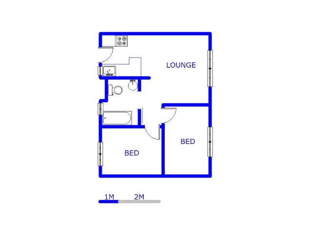 1st Floor - 41m2 of property for sale in Fleurhof