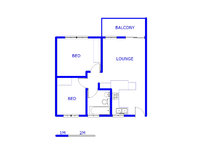 Floor plan of the property in Clarina