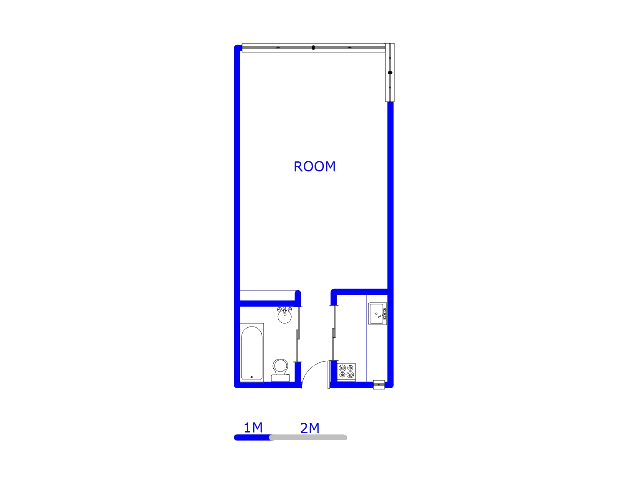 Floor plan of the property in Pretoria Central