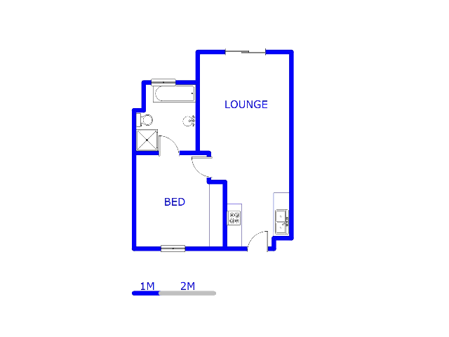 Floor plan of the property in Noordwyk