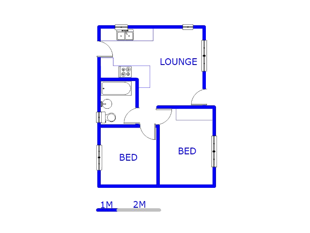 Floor plan of the property in Savanna City