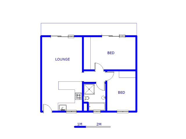 Floor plan of the property in Bosonia