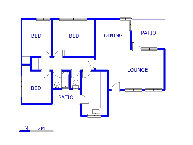 Floor plan of the property in Daleside