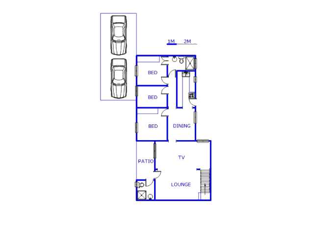 Floor plan of the property in Newlands West