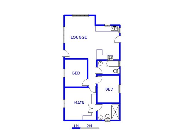 Floor plan of the property in Sky City