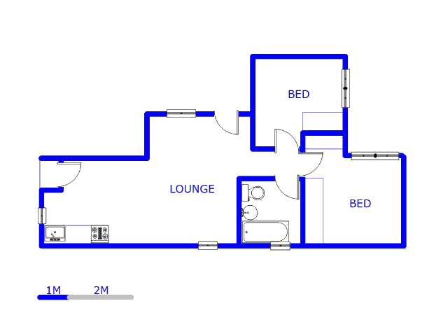 Floor plan of the property in South Hills