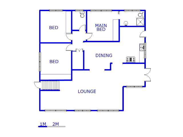 Floor plan of the property in Villieria