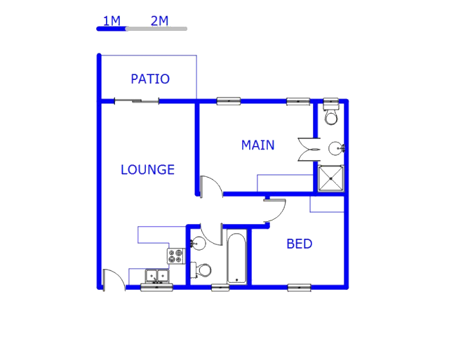 Floor plan of the property in Groblerpark