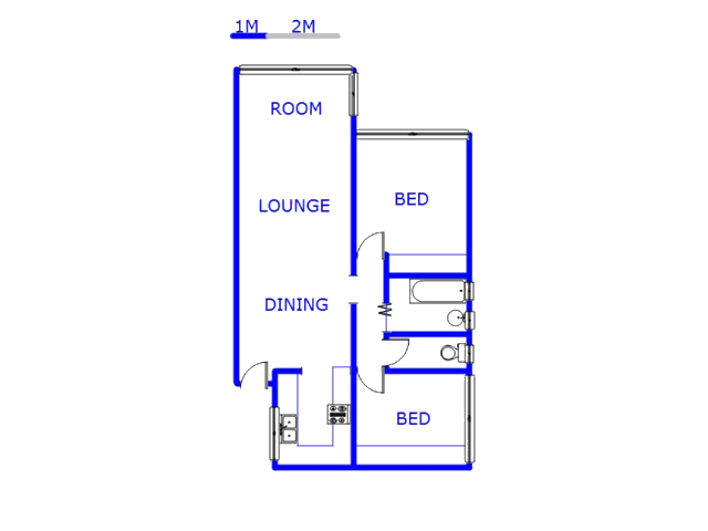 Floor plan of the property in Sea View 