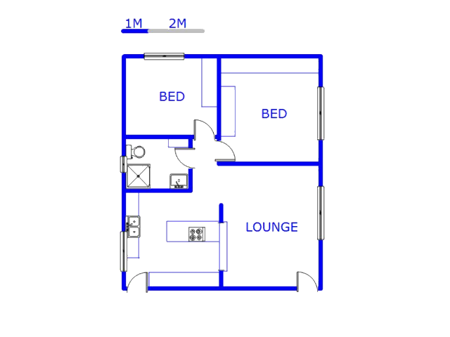 Floor plan of the property in Stanmore