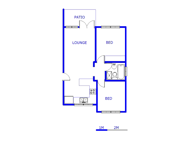 Floor plan of the property in Meredale