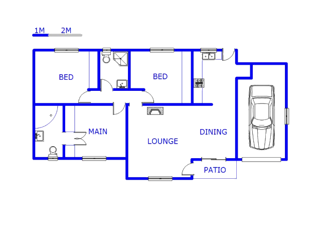 Floor plan of the property in Yellowwood Park 