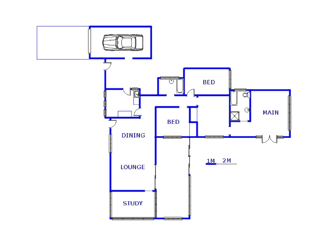 Floor plan of the property in Brenthurst