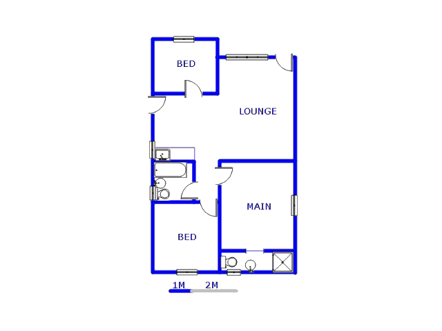 Floor plan of the property in Dawn Park