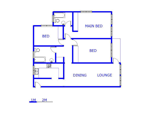 Floor plan of the property in Florida