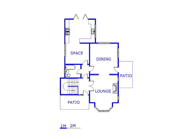 Floor plan of the property in Auckland Park